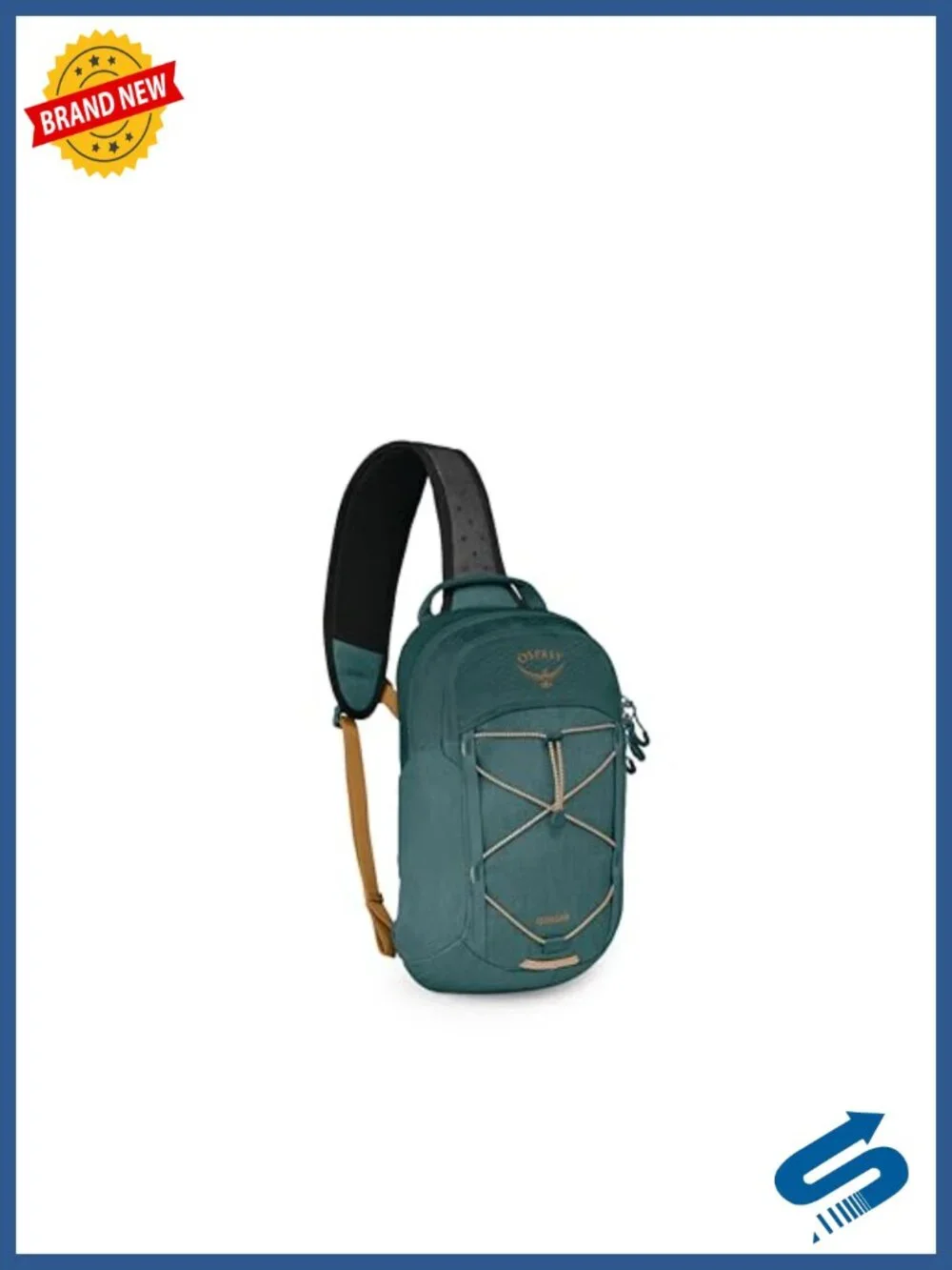 Osprey Quasar Sling Bag Nylon Crossbody with Tablet Sleeve Water Bottle Holder